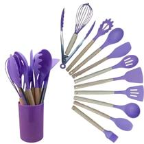 Kit 12 Utensílios Pequeno Cozinha Moderno roxo Kit 12 Utensílios Pequeno Cozinha Moderno roxo