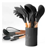 Kit 12 Utensilios Silicone Utensílios De Cozinha Conjunto