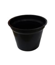 Kit 12 Vaso Plástico Nº 02 Para Jardinagem Preto - Gibafer