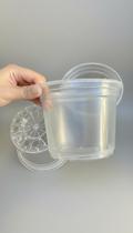 Kit 12 Vasos Transparentes Plástico Pote 15 Kit 12 Vasos Transparentes Plástico Pote 15