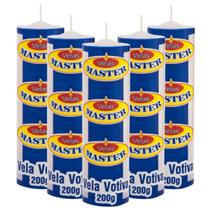 Kit 12 Vela 7 dias Branca Votiva 200g Atacado Parafina Pura - Velas Master