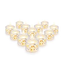 Kit 12 Velas De Led Transparente Luz Noturna Acrilico Linda