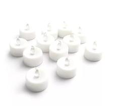 Kit 12 velas led luz amarela decorativas bateria inclusa - Importado Kit 12 velas led luz amarela decorativas bateria inclusa - Importado