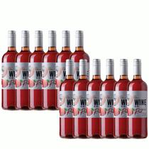 Kit 12 Vinho Canção Wine Cooler Red Morango 750ml - Serra Gaúcha Kit 12 Vinho Canção Wine Cooler Red Morango 750ml - Serra Gaúcha