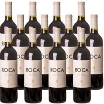 Kit 12 Vinho Tinto Seco Argentino Roca Malbec Merlot 750ml