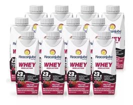 Kit 12 Whey Protein Sem Lactose Piracanjuba Frutas Vermelhas