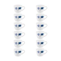 Kit 12 Xícaras Chá Vidro Ageria Decorado Em Casa Tem 220ml Kit 12 Xícaras Chá Vidro Ageria Decorado Em Casa Tem 220ml