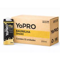Kit 12 YOPRO Baunilha Shake 15g de Proteínas 250ml Kit 12 YOPRO Baunilha Shake 15g de Proteínas 250ml