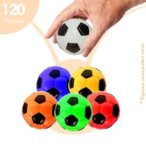 Kit 120 Bolinhas Anti Stress Futebol Mordedor Pet Cachorro