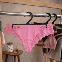 kit 120 Cabides plástico preto para peças leves organização loja moda íntima praia infantil praia