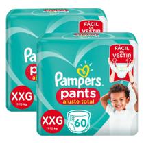 Kit 120 Fralda Pampers Pants Ajuste Total Top Tamanho XXG Kit 120 Fralda Pampers Pants Ajuste Total Top Tamanho XXG