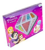 Kit 120 Miçanga Infantil Letras Princesas Disney Pulseiras