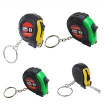 Kit 120 Mini Chaveiro Trena 1m - personalizavel Lembrança Colorido