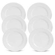 Kit 120 Pratos em Melamina Para Sobremesa 17,5cm Restaurante