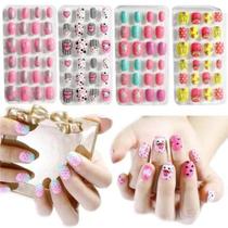 Kit 120 Unhas Postiça Infantil 10 Caixas Kids Revenda Atacado - Art Nail