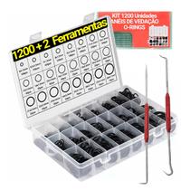 Kit 1200 Anel Vedação O-Ring Reparo C/ Estojo + 2 Ferramenta