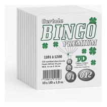 Kit 1200 Folhas Cartela De Bingo Premium Jogo Recreativo Kit 1200 Folhas Cartela De Bingo Premium Jogo Recreativo