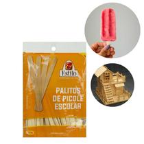 Kit 1200 Palito De Picolé Sorvete Redondo Para Forma De Picolé Sorvete