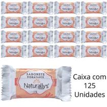 Kit 125 Un De Mini Sabonete Naturallys Com Hidratante Corporal Em Barra De 13g Para Hotel Pousada