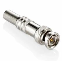 Kit 12conector bnc+6 p4 macho para câmera de segurança