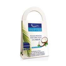 Kit 12cx Folhas Prontas Depilação das Axilas Coco Nupill 20 Folhas