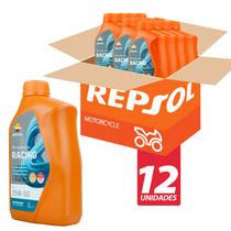 Kit 12L Óleo Motor 15w50 Repsol 100% Sintético Moto Racing Ma2