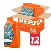 Kit 12L Óleo Motor 5w40 Repsol Moto Racing Lubrificante 100% Sintético