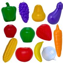 Kit 12pç Frutinhas Brinquedo Comidinha Infantil Menina Feira