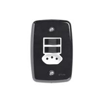 Kit 12PC Interruptor 2 T 1s+1p+tom 2p+t Pbr Placa Pret 10 F.l Pluzie