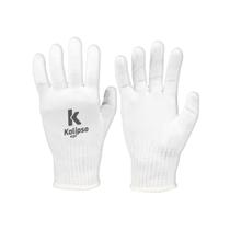 Kit 12PR Luva Tricotada Helanca Pro Branca Sem Pigmento - Kalipso