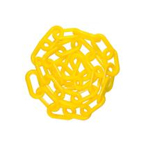 Kit 12PT Corrente Sinalização Elo Grande Amarela 3.6m - Juntalider