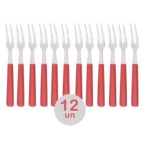 Kit 12un garfos petisco mini inox p/ queijo tábua de frios