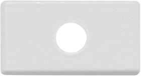 Kit 12un Módulo Tampo com 1 Furo 9,5 mm Tramontina Branco