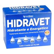 Kit 12un Suplemento Hidratante e Energético Hidravet 10g