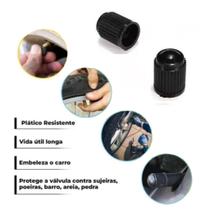 Kit 12Und Tampinha Bico Pneu Carro Moto Bicicleta - Tampa Plástica - Válvula