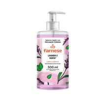 Kit 12uni Sabonete Liquido Lavanda E Menta 500mL Farnese