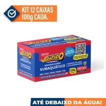 Kit 12x 100g Super Cola Veda fixa Solda Massa Epoxi Adesivo - Dryko