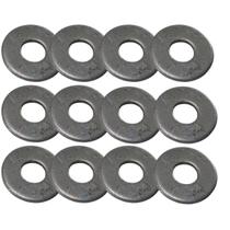 Kit 12x Arruelas Lisa 3/8" das Betoneiras Prime/ Rental 250L