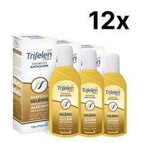 Kit 12x ATACADO Triselen Ouro Shampoo Anticaspa 150ml UberPh