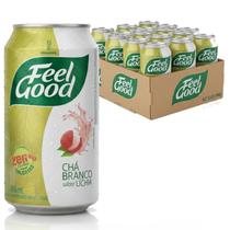 Kit 12x Chá Branco C/ Lichia Zero Caloria FEEL GOOD 330ml
