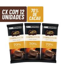Kit 12x Chocolate Amargo 70% Cacau Inspiration 80g - Arcor