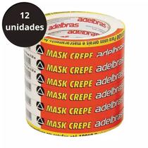 KIT 12X FITA CREPE BRANCA MASK 18mm X 50m KIT 12X FITA CREPE BRANCA MASK 18mm X 50m