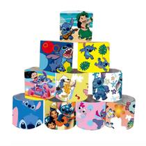 Kit 12x Pulseiras Lilo & Stitch Bracelete Bate Enrola Multicor Criança