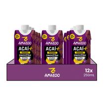 Kit 12x Smoothie de Açaí Banana Zero Amazoo 250ml