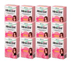 Kit 12x Suplemento Minerovit Mulher 60 Cápsulas - Cifarma