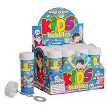 Kit 12x Tubos 60ml Bolha de Sabão Kids Bubble Brasilflex