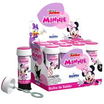 Kit 12x Tubos 60ml Bolha de Sabão Minnie Disney Brasilfex