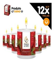 Kit 12x Vela Aromática Vela Perfumada 60g Morango Strawberry Decoração Casa Kit 12x Vela Aromática Vela Perfumada 60g Morango Strawberry Decoração Casa