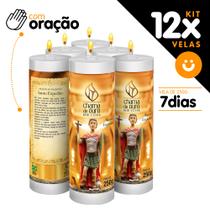 Kit 12x Vela De 7 Dias Velas C/ Imagem Oração Várias Opcoes