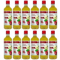 KIT 12X Vinagre de Maça com 5,5% de Acidez 530ml - Macrophytus